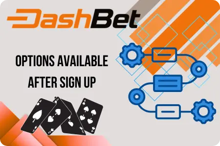 DashBet account features after registration